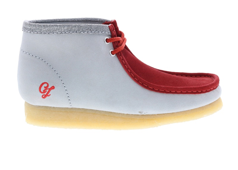 Clarks red boots on sale