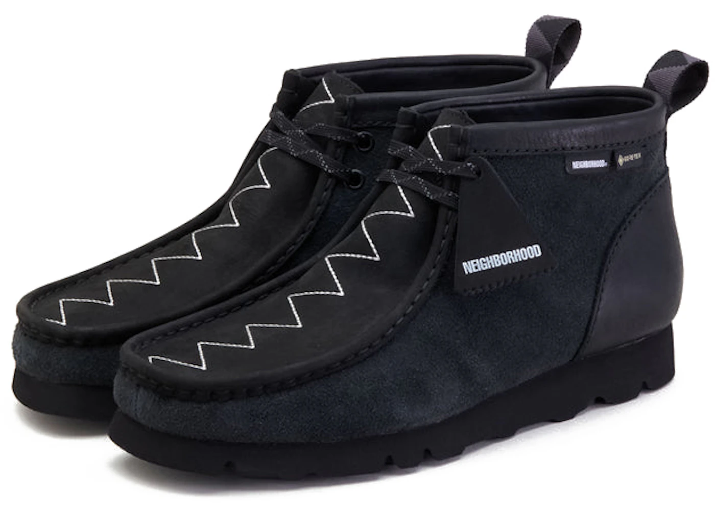 Wallabees Womens Zapatos Clarks Wallabee GORE-TEX Hombre Negros
