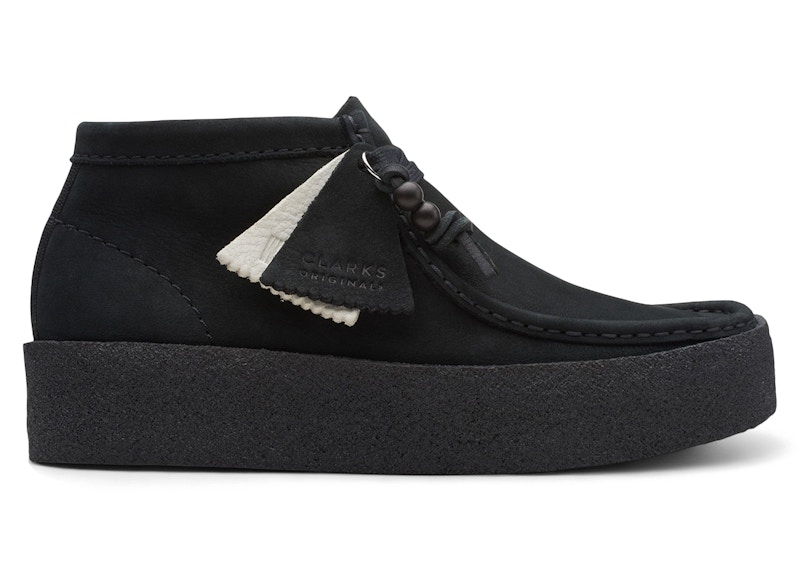 Pre-owned Clarks Originals Wallabee Cup Boot Nubuck (women's) Sneakers In Black