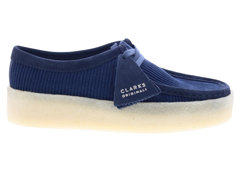 Clarks Originals Wallabee Cup Navy Cord (Women's) - 26174005