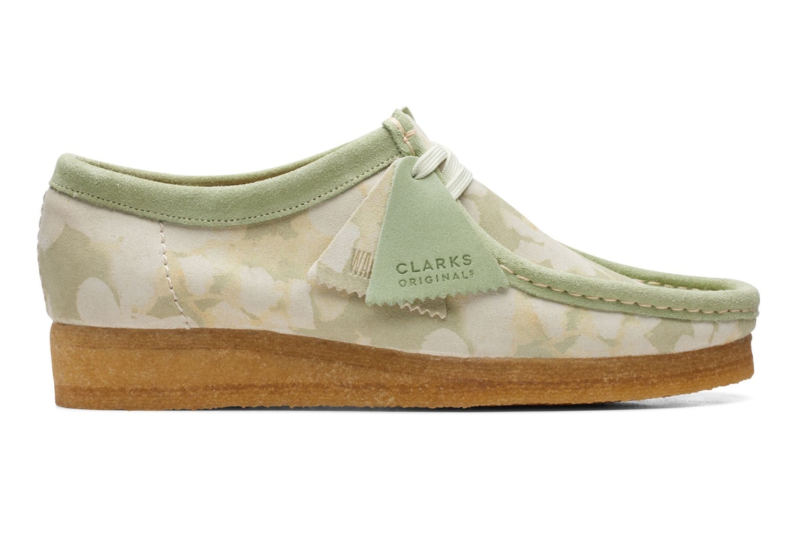 Pre-owned Clarks Originals Wallabee Green Floral (women's)