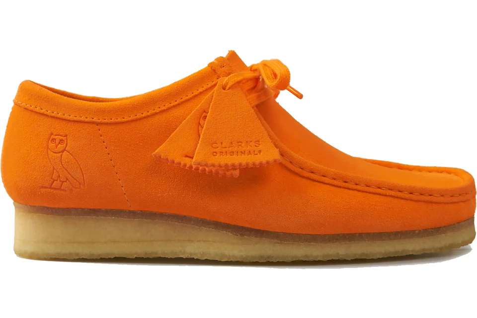 Clarks Originals Wallabee Lo OVO Neon Orange Men s Sneakers US