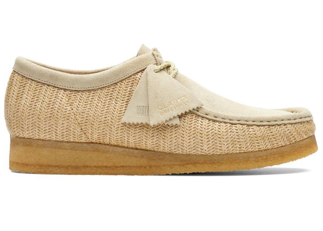 Pre-owned Clarks Originals Wallabee Natural Interest In Tan/natural Int
