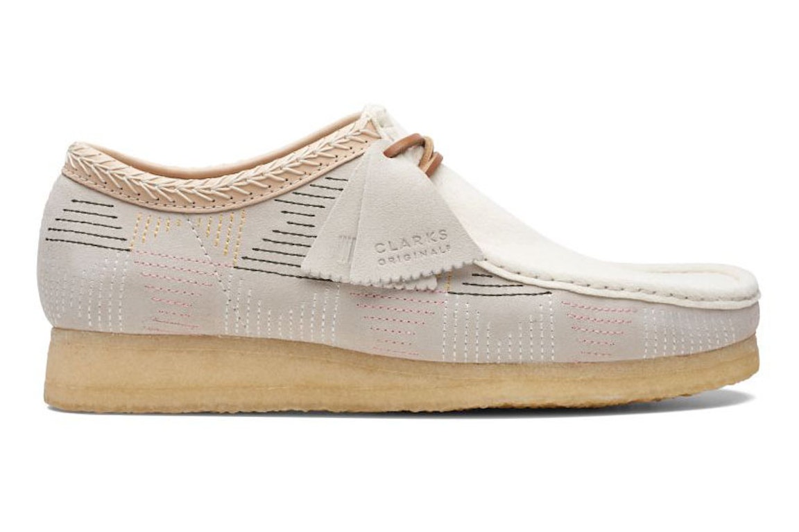 Pre-owned Clarks Originals Wallabee Off White Hairy In Beige/off White Hairy
