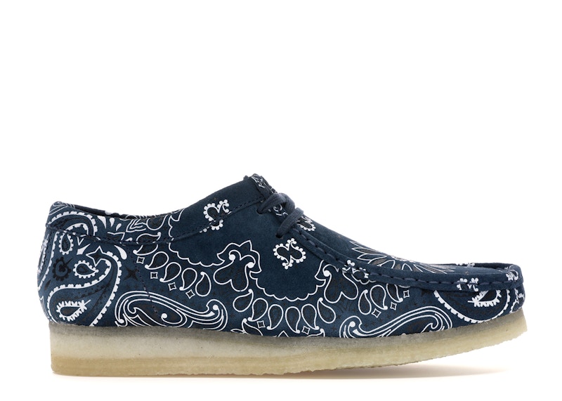 Clarks Originals Wallabee Supreme Bandana Navy Men's - - US