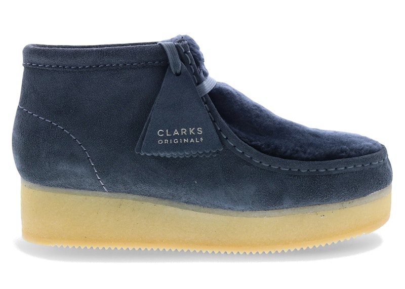 Pre-owned Clarks Originals Wallabee Wedge (women's) Sneakers In Dark Grey In Gray