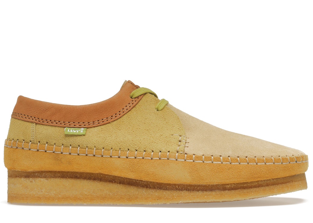 Pre-owned Clarks Originals Weaver Levi's Vintage Clothing Yellow In Pastel Yellow