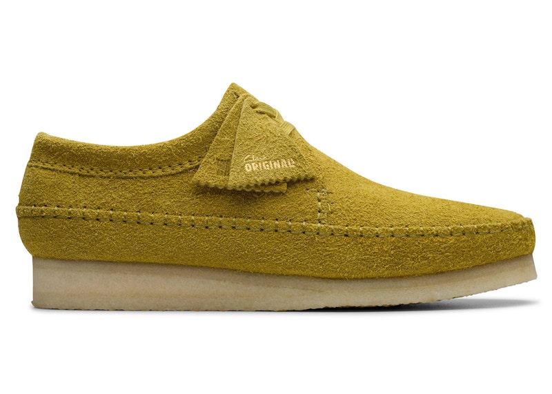 Pre-owned Clarks Men's  Originals Weaver Suede Sneakers In Olive
