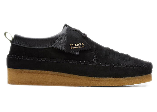 Clarks Originals Weaver Weft Black Suede Men's - 26165828 - US