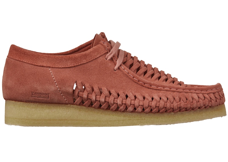 Clarks Originals Woven Wallabee Supreme Pink