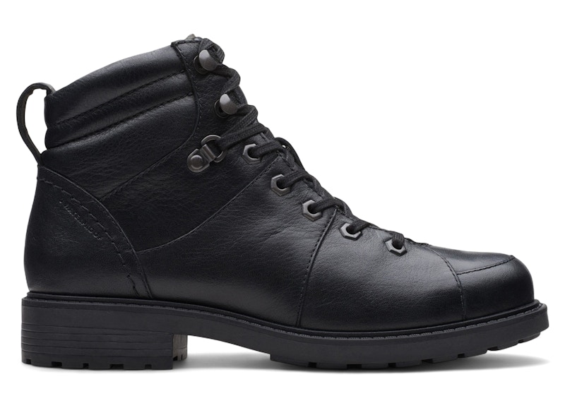 Pre-owned Clarks Orinoco 2 Hike Waterproof Lined Leather (women's) Sneakers In Black