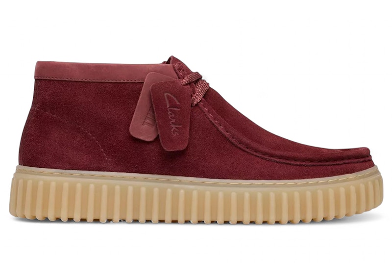 Clarks Torhill Hi Wine Suede Men's - 26183423 - US