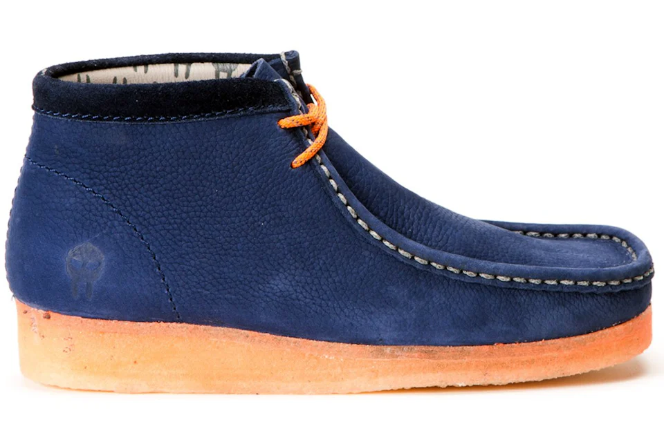 Clarks navy top blue boots