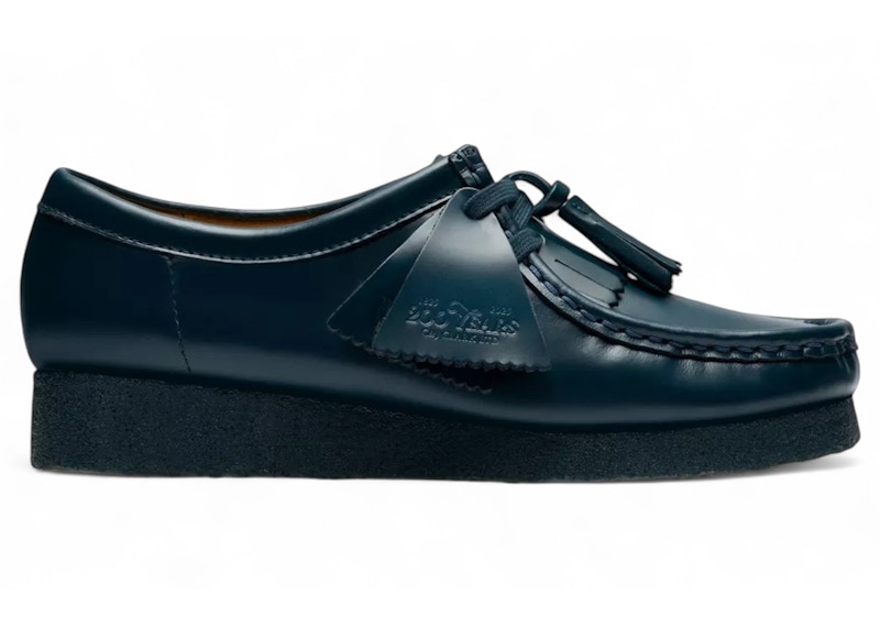 Clarks Wallabee Dark Teal Leather (Women's) - 26182746 - US