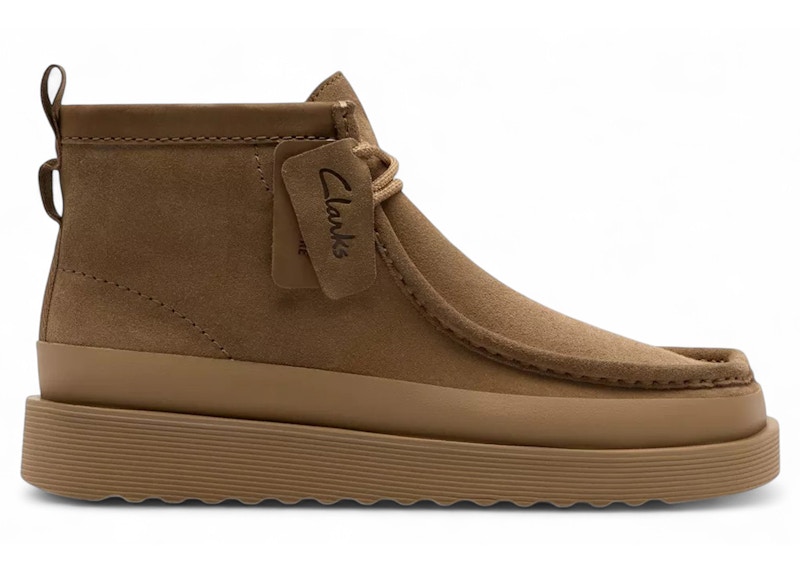 Clarks Wallabee FTR2 Hi Dark Sand Suede Men's - 26183462 - US