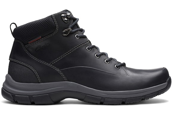 Clarks Walpath Mittelschwarzes Leder
