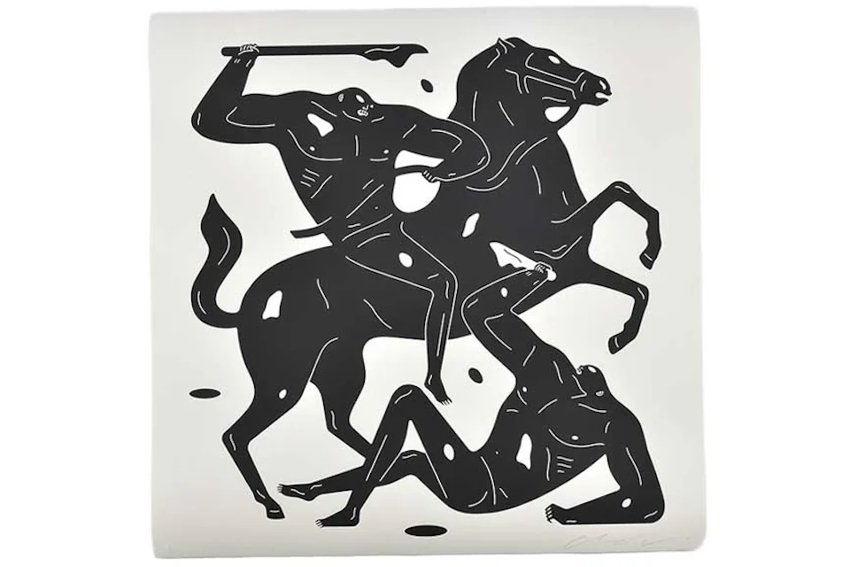 Cleon Peterson Into the night MMXXI Print (Signed, Edition of 125) Black on White