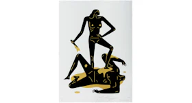 Cleon Peterson The Naken Woman & Man (Signed, Edition of 75) White