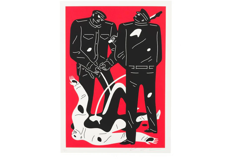 Cleon Peterson The Pissers Print (Signed, Edition of 150) Red