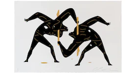 Cleon Peterson Zig-Zag Print (Signed, Edition of 75) White