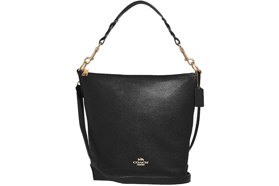 Coach Abby Duffle Bag Black in Leather with Gold-tone - US