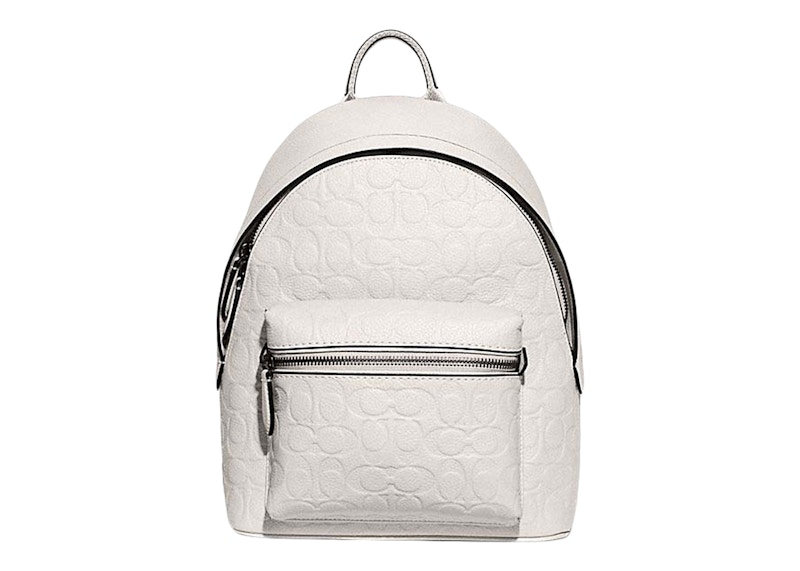 Coach signature backpack hot sale