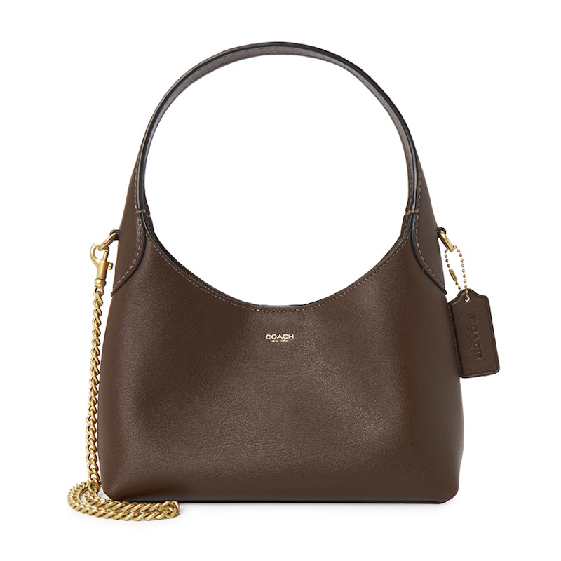 brunt コールバック　トーチ　BKカラー Coach Brooklyn 23 Chain Shoulder Bag Brown in Leather - US