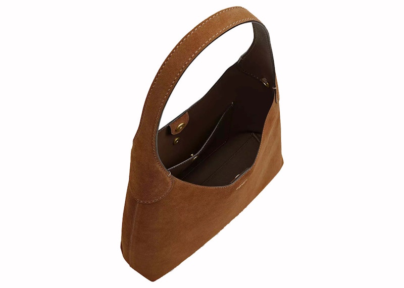 Coach Brooklyn Shoulder Bag 28 Suede/Brass/Cedar