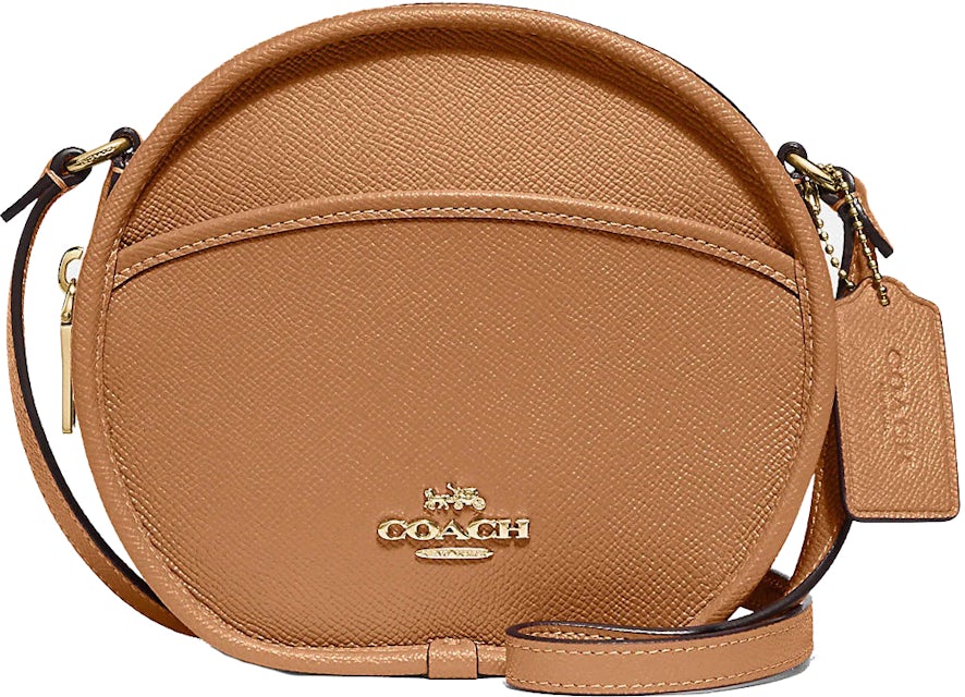 Coach signature print Crossbody Bag - Brown/HOT PINK