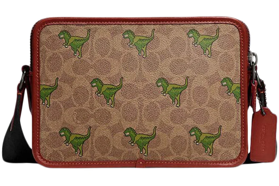 Coach Crossbody Charter 24 in Signature Canvas with Rexy Print Tan/Rust ...