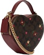 Coach Heart Crossbody Bag In Signature Canvas With Heart Petal Print C8040  - Brown Multi