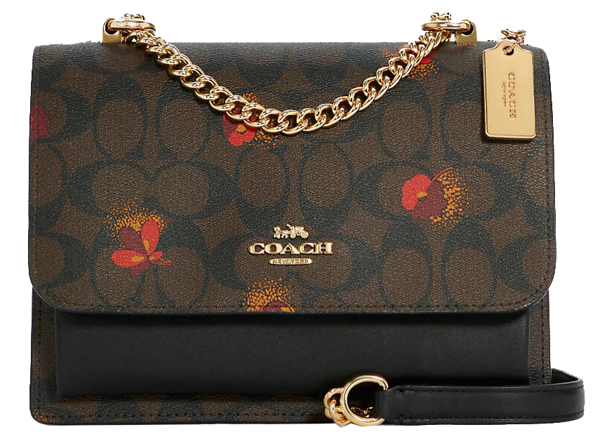 Coach Klare Crossbody Bag Poppy Floral in Coated Canvas with Gold ...
