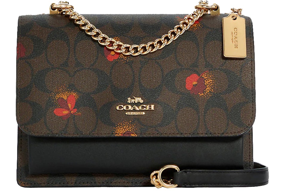 Klare crossbody in signature canvas with pop floral print Clearance