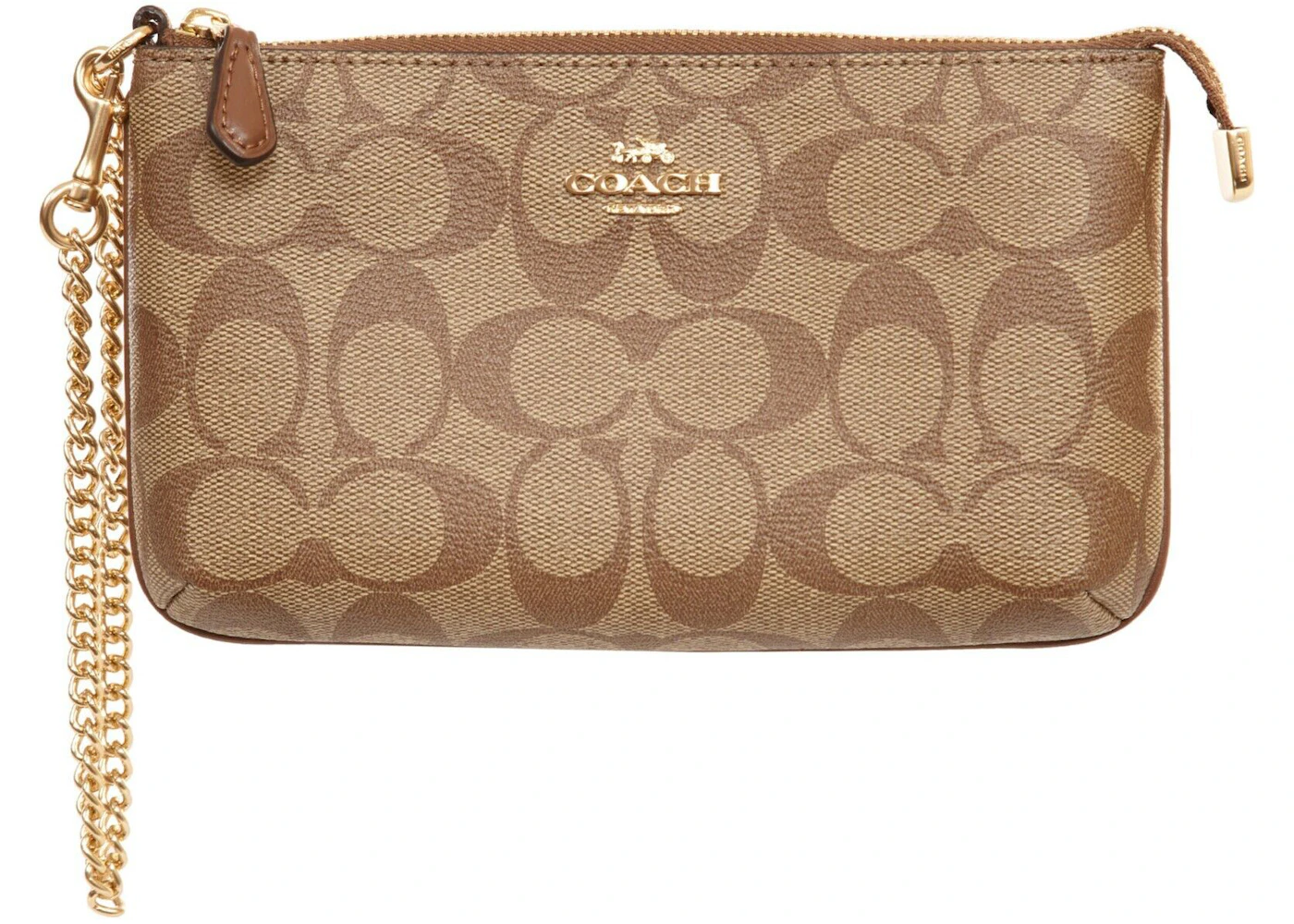 Coach large wristlet with chain Outlet