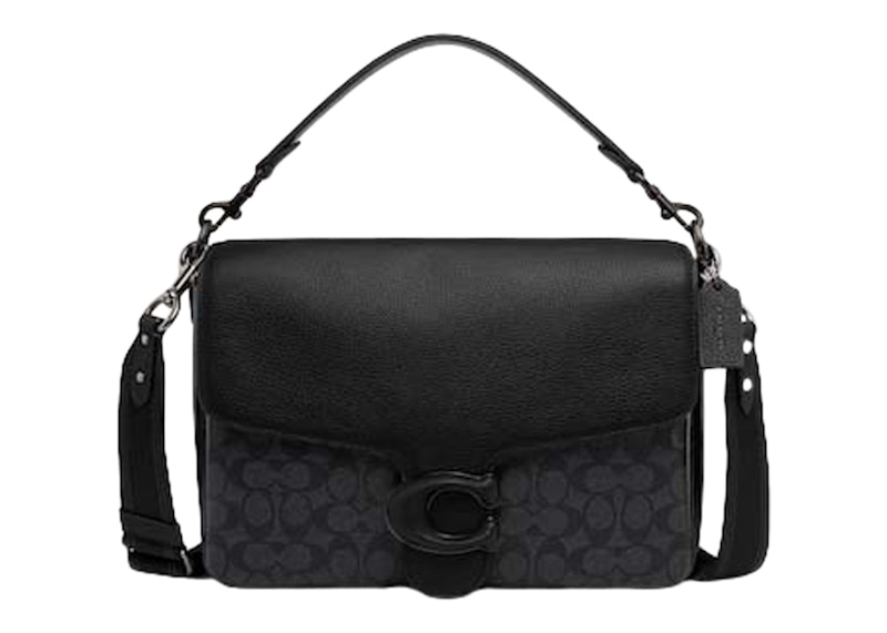 Coach Messenger in Signature Canvas Soft Tabby Charcoal Black in