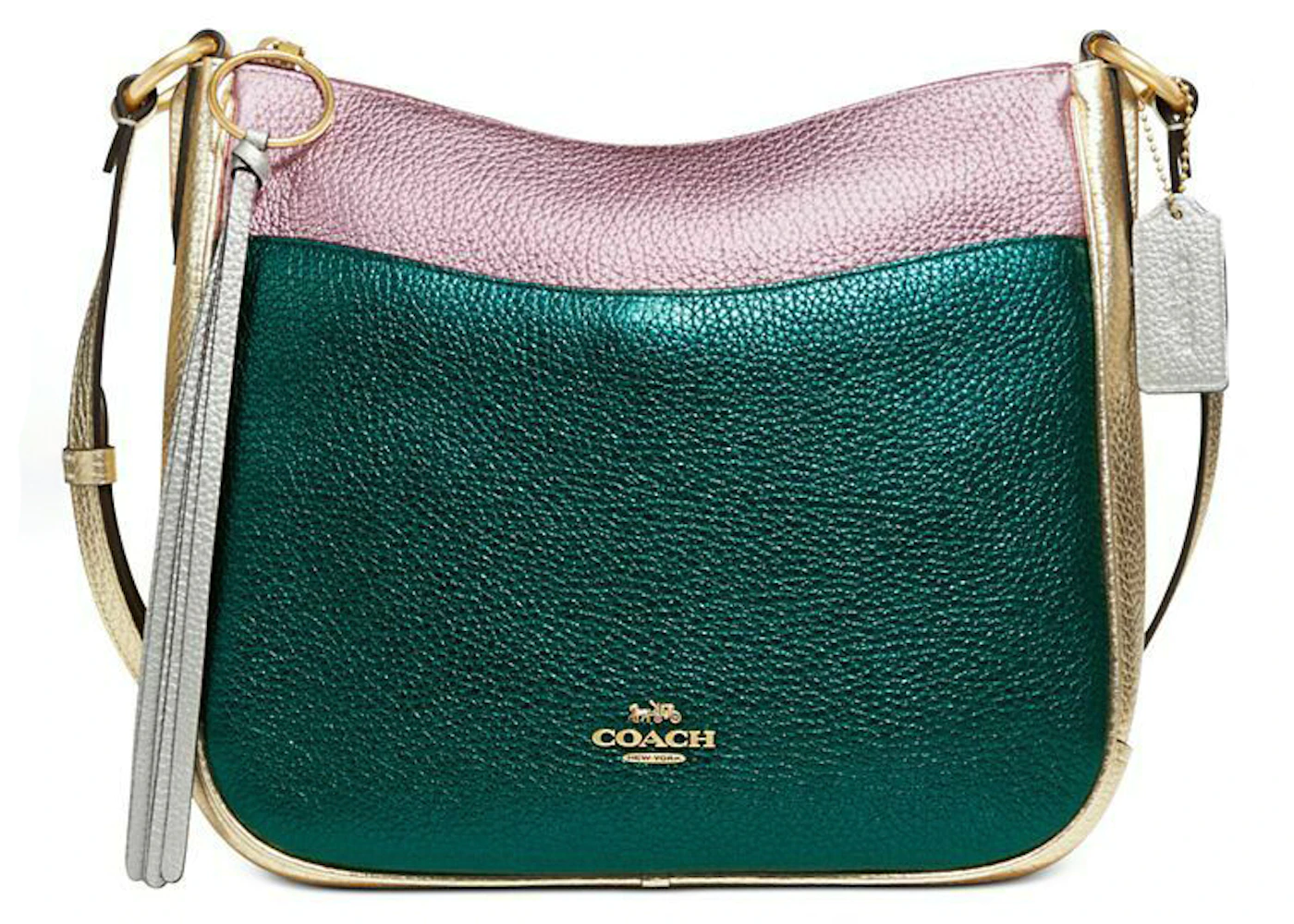 Coach Metallic Color Block Chaise Shoulder Bag Multicolor in Leather with  Gold-tone - US