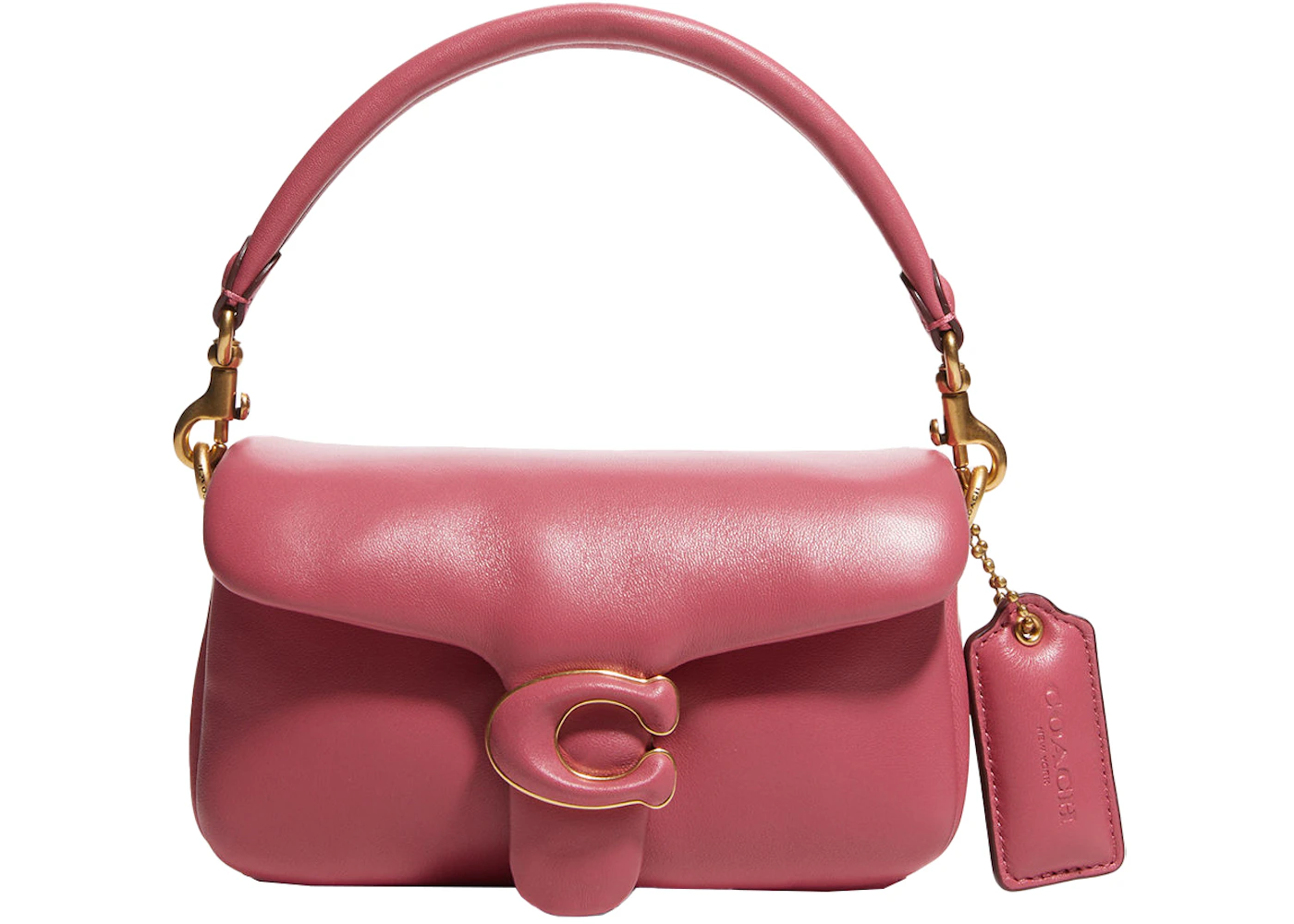 Coach Pillow Tabby Shoulder Bag 18 Rouge in Leather with Gold-tone