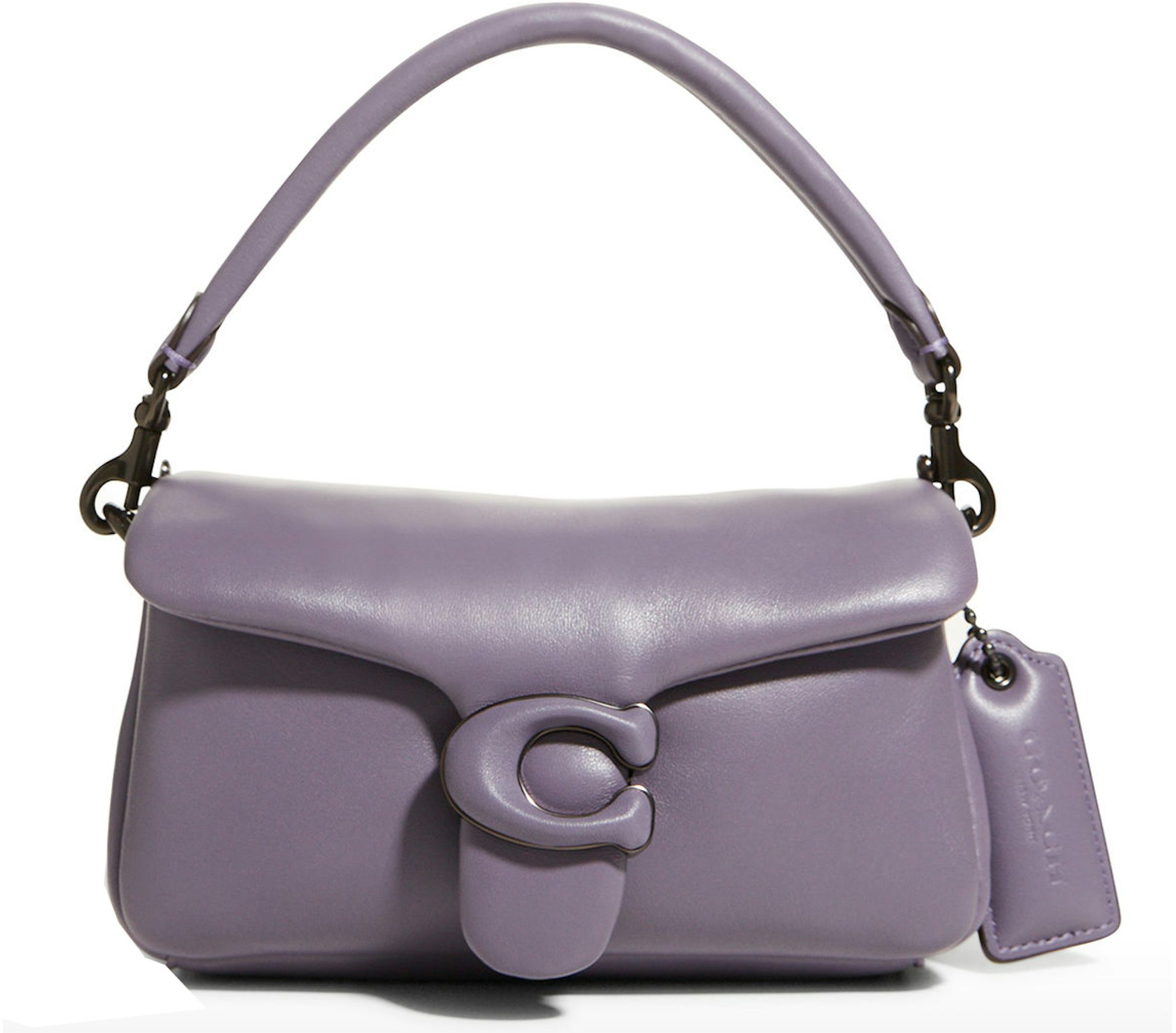 Leather bag charm Coach Purple in Leather - 21022811
