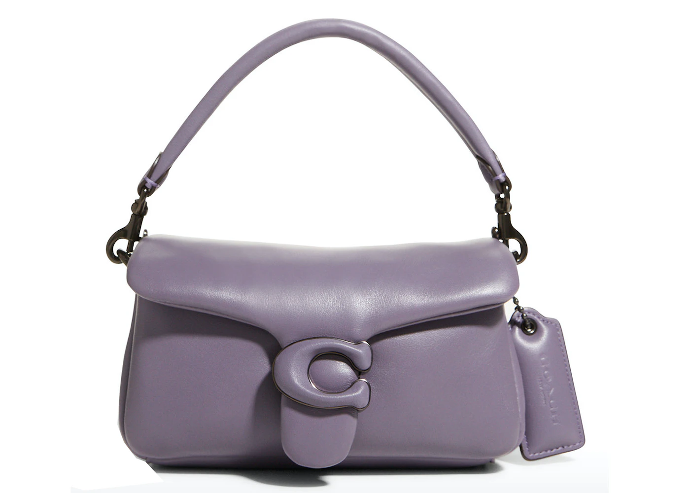 Coach Pillow Tabby Shoulder Bag 18 Vintage Purple in Leather with  Black-tone - US