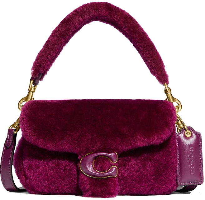 Coach Pillow Tabby Shoulder Bag 18 Vintage Purple in Leather with