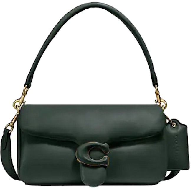 Coach Pillow Tabby 26 Leather Shoulder Bag  Green in Leather with  Gold-tone - US