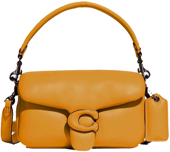 Coach Pillow Tabby Shoulder Bag 18 Buttercup in Calfskin Leather with  Pewter-tone - US
