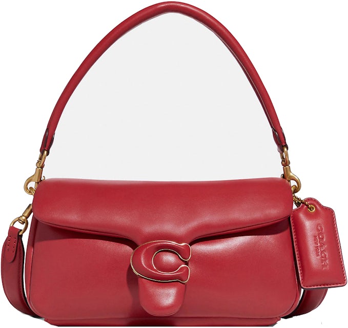 Coach Mini Tabby Leather Shoulder Bag - Red