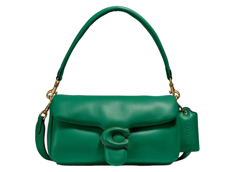 Coach CJ795 Tote 16 Bag in Green Crossgrain Leather with Signature Coated  Canvas Detail - Unisex Bag with Webbing and Thin Strap | Lazada PH