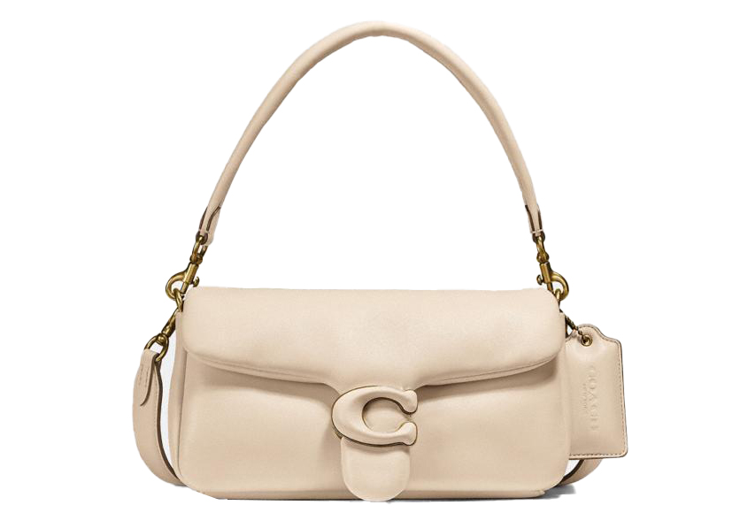 Coach Pillow Tabby Shoulder Bag 26 Ivory in Nappa/Smooth Leather ...