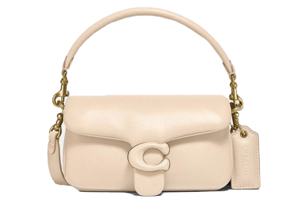 Pre-owned Coach Pillow Tabby Shoulder Bag 18 Ivory
