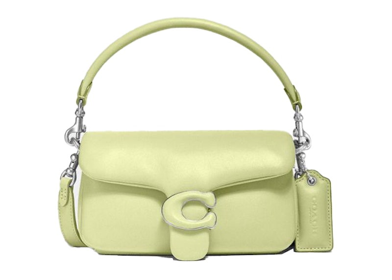 coach mini pillow tabby green