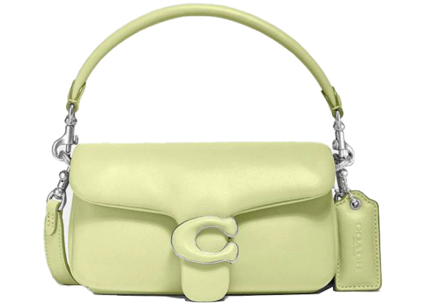Coach Pillow Tabby Shoulder Bag 18 Pale Lime in Nappa/Smooth Leather with  Brass-tone - US