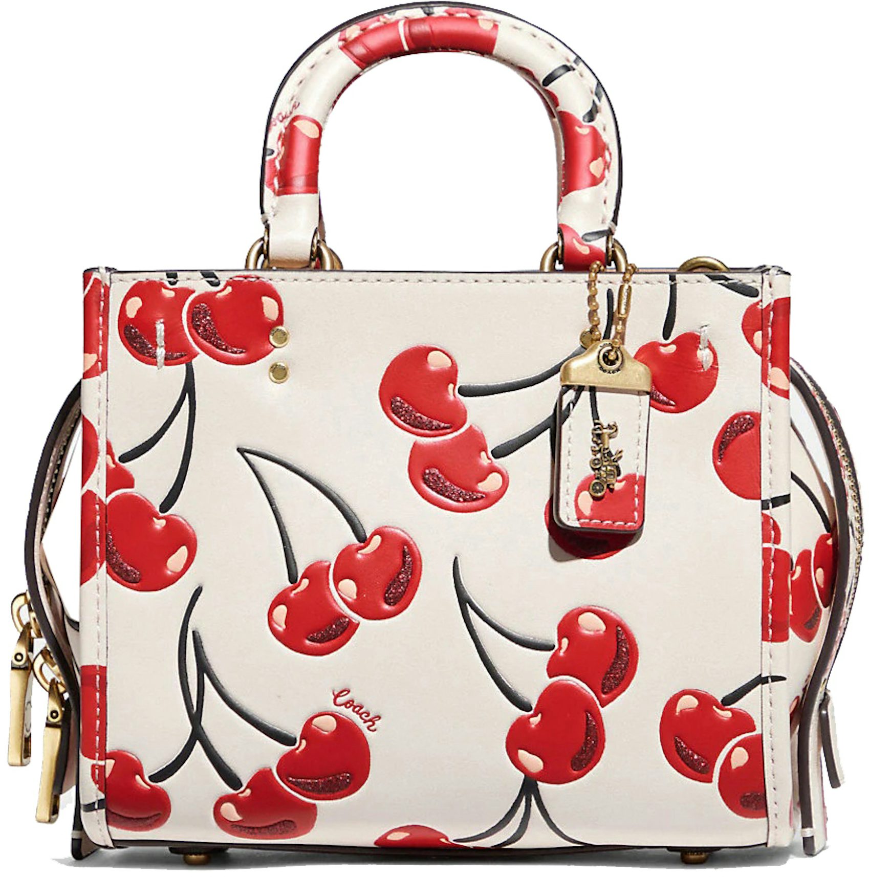 Soft Tabby Shoulder Bag With Cherry Print - Coach
