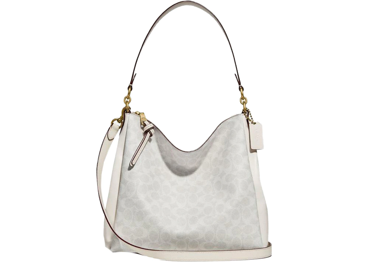 Coach Shay Shoulder Bag White/Chalk in Leather with Gold-tone - US